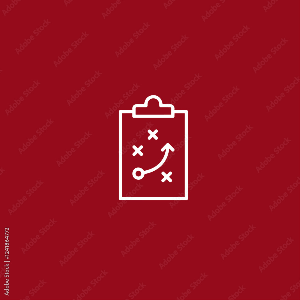 Gameplan icon flat vector design Gameplan icon flat vector design