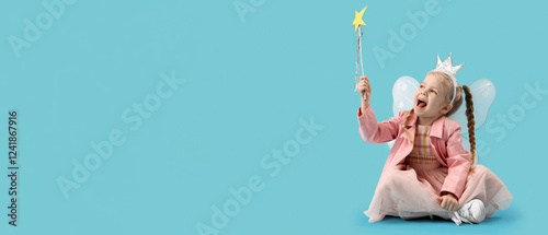 Cute little fairy with wand...