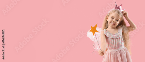 Cute little fairy with magi...