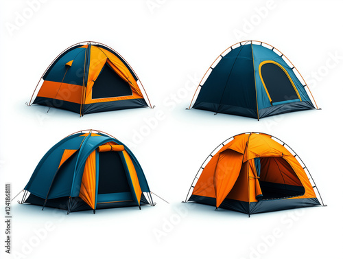 Campingzelte im Winterdesign

 photo