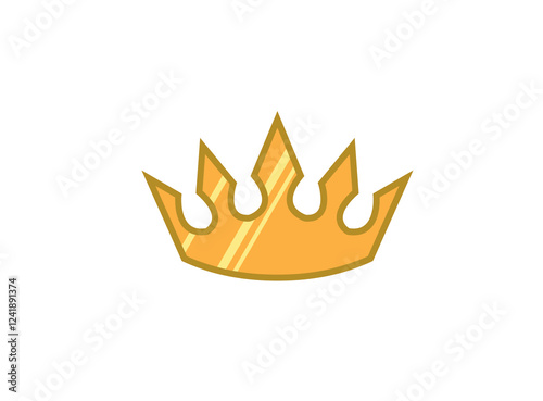 Crown logo vector design, royal luxury symbol