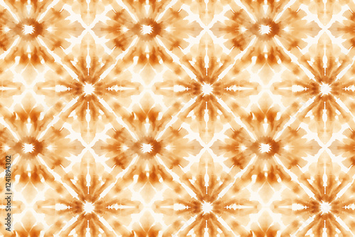 Brown and white seamless shibori tie dye style pattern wallpaper