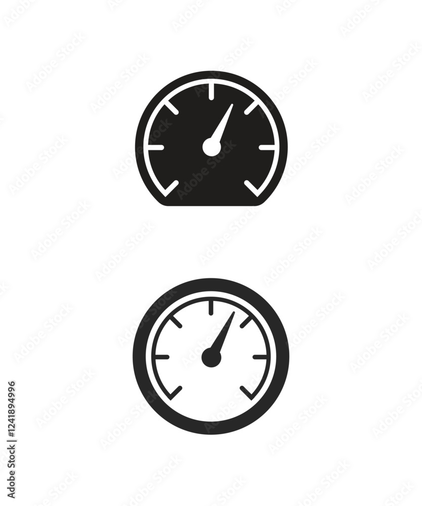 Speedometer icon vector design templates stock illustration Speedometer icon vector design templates stock illustration
