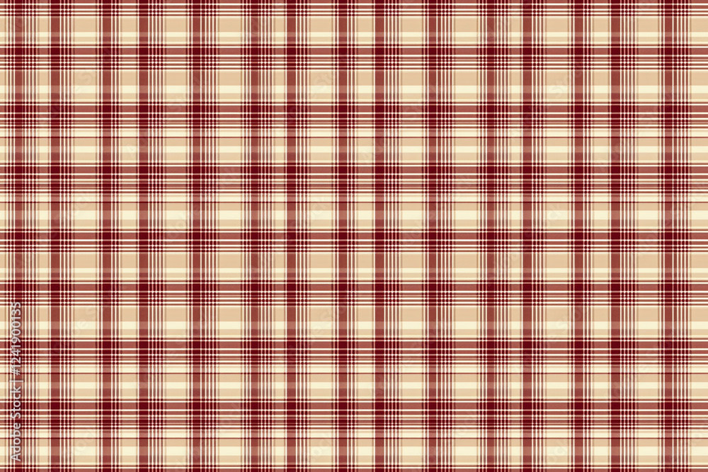 Seamless red and beige Scottish tartan pattern wallpaper background Seamless red and beige Scottish tartan pattern wallpaper background