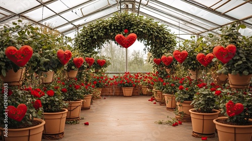 Wallpaper Mural An airy greenhouse interior decorated for spring Torontodigital.ca