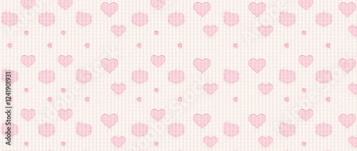 Wallpaper Mural Hearts in Random Arrangement on a Soft Background – A collection of hearts positioned in a haphazard fashion against a soft light background, evoking a sense of love. Torontodigital.ca