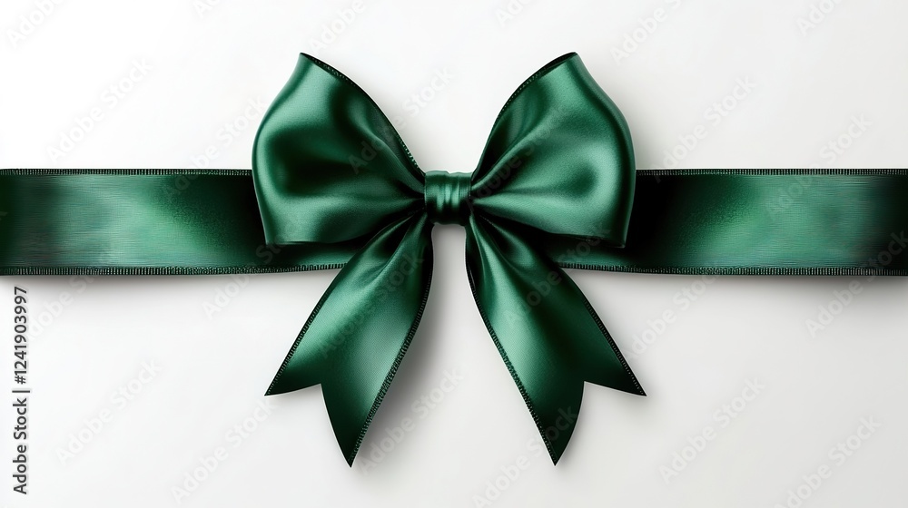 Green ribbon on transparent background. Green ribbon on transparent background.