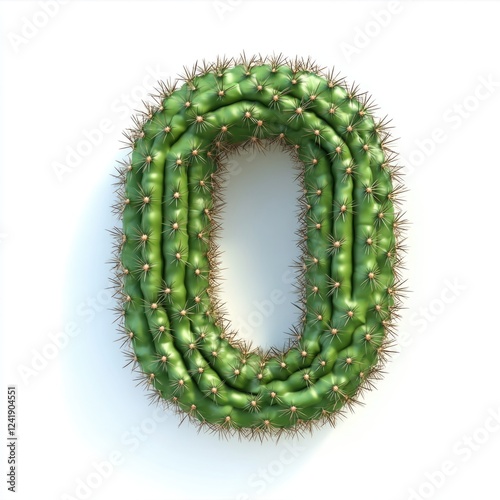 Cactus Ring Letter O