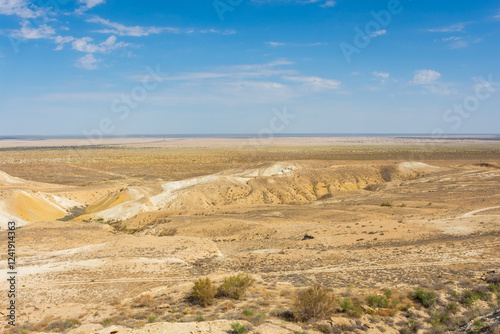 Ustyurt Canyon in the ex Aral Sea,  Uzbekistan photo