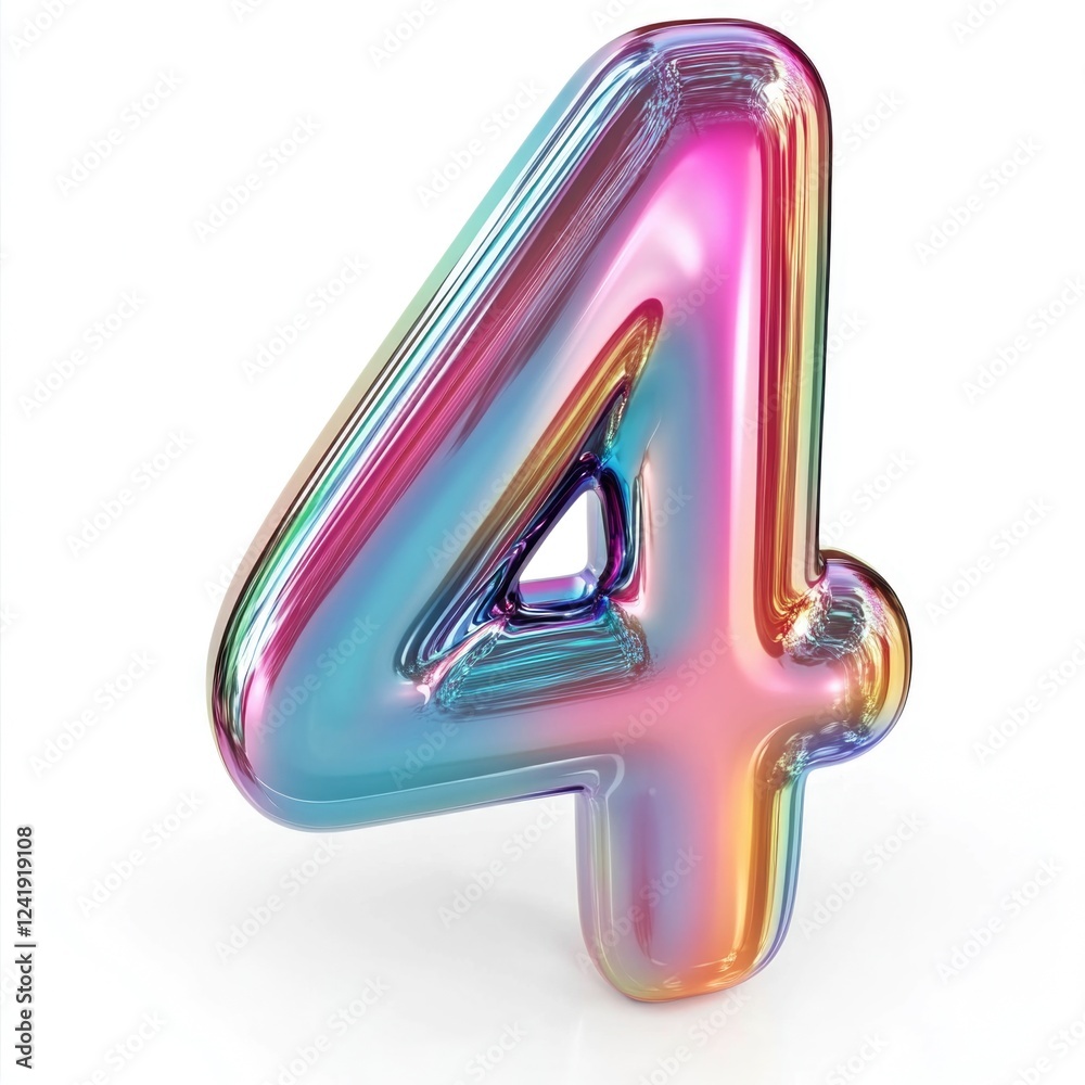 Modern Pink and Purple Number Balloon Modern Pink and Purple Number Balloon