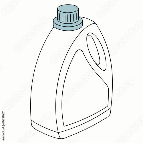 bottle with a blue cap