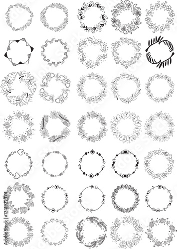 Vector Handdrawn Element Logo 3 (white background)