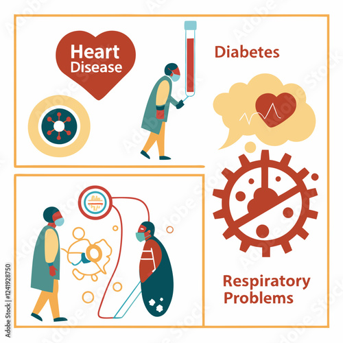 Medical Infographics Explaining Common Health Conditions
