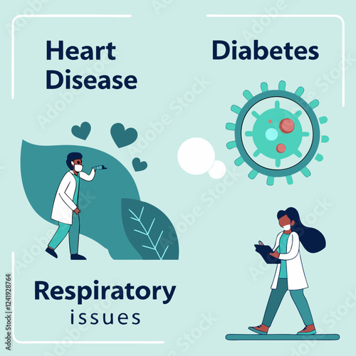 Medical Infographics Explaining Common Health Conditions