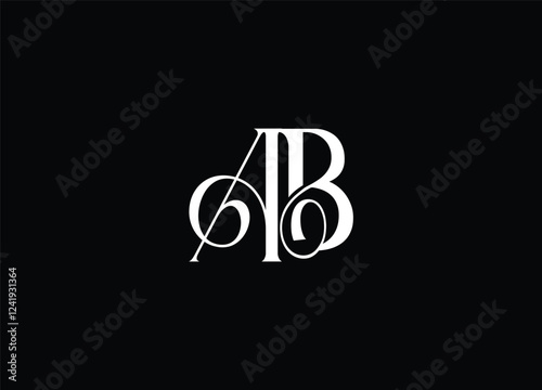 AB creative logo design and initial logo design