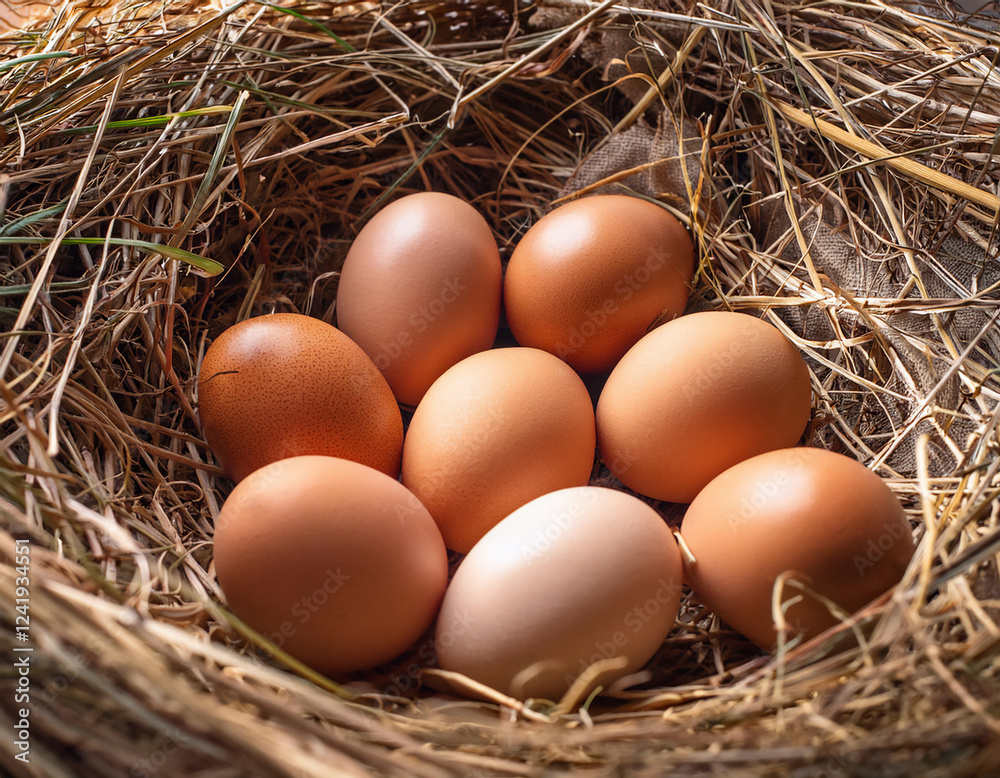 Eggs in a nest Eggs in a nest