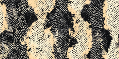 Seamless Vector pattern Snake skin texture background, Snake skin print repeating background, Snake skin textile pattern