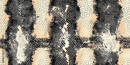 Seamless Vector pattern Snake skin texture background, Snake skin print repeating background, Snake skin textile pattern
