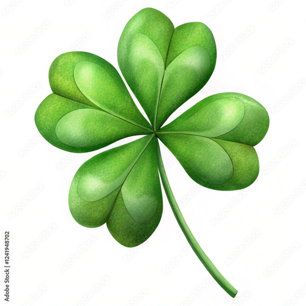st patrick day leaf clover isolated on white background vector illustration white background st patrick day leaf clover isolated on white background vector illustration white background