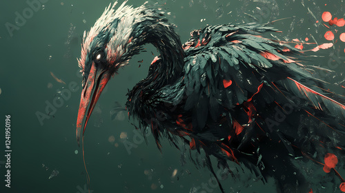 An extraordinary blend of bird and animal, these incredible creatures are purely fictional and created using generative ai. Hybrid Creatures. Illustration