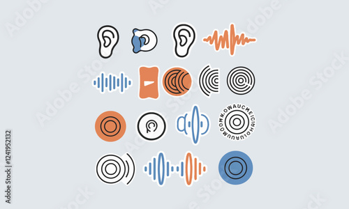 World Hearing Day Vector Designs - T-Shirt, Social Media, Sticker, Poster, Print Cards, and Animated GIF. Print ready eps