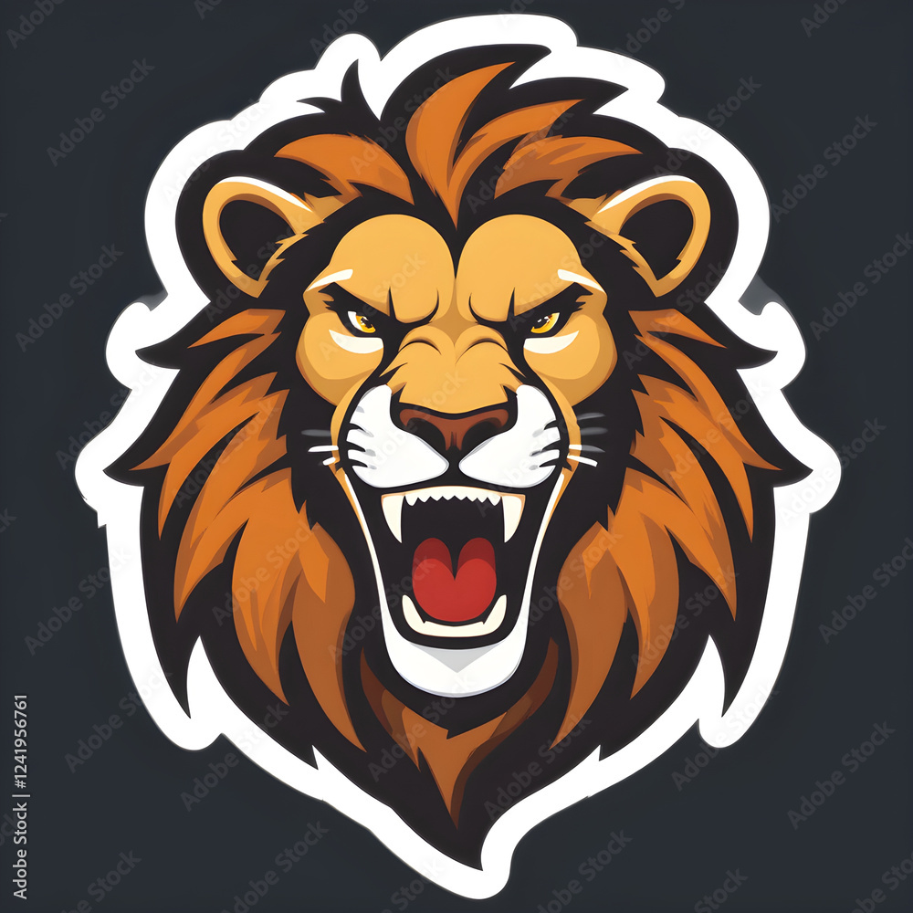 Obraz premium lion head mascot
