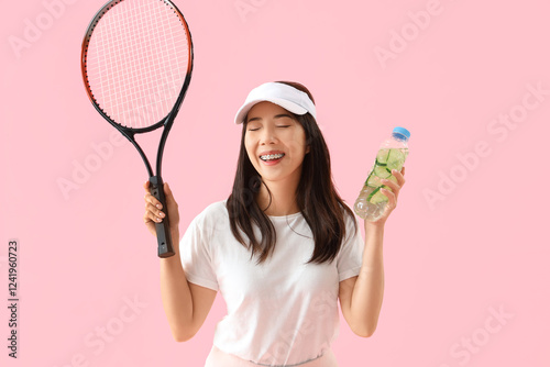 Female Asian tennis player ...
