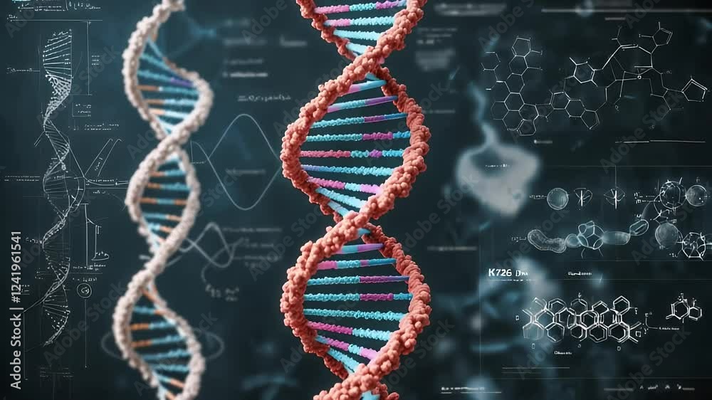 loop video background model human abstract dna isolated genetic double phone mobile evolution structure bio deoxyribonucleic analysis medicative acid biotechnology molecular gene microscopic