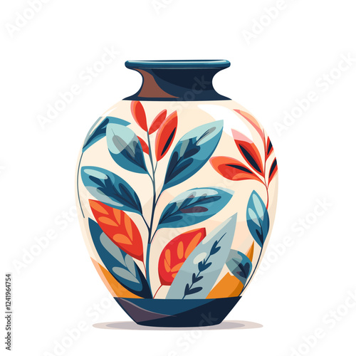 vase on white background