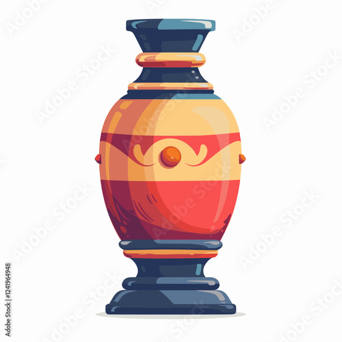 antique vase isolated on white