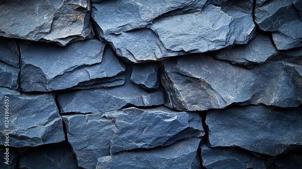 Dark blue slate rock texture with cracked layers, creating a rugged, natural surface. Perfect for projects focusing on geology, nature, or abstract designs, with space for captions.
Dark blue slate rock texture with cracked layers, creating a rugged, natural surface. Perfect for projects focusing on geology, nature, or abstract designs, with space for captions.
