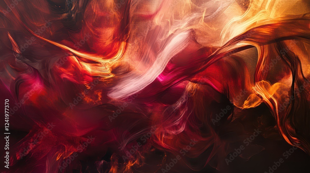 Fototapeta premium Colorful abstract swirls in deep hues