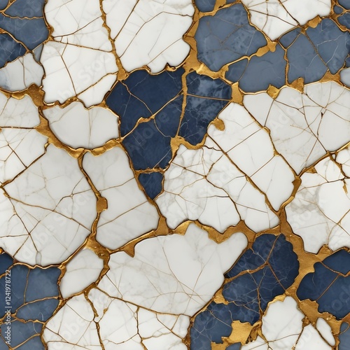 racked Porcelain with Gilded Veins Antique ceramic