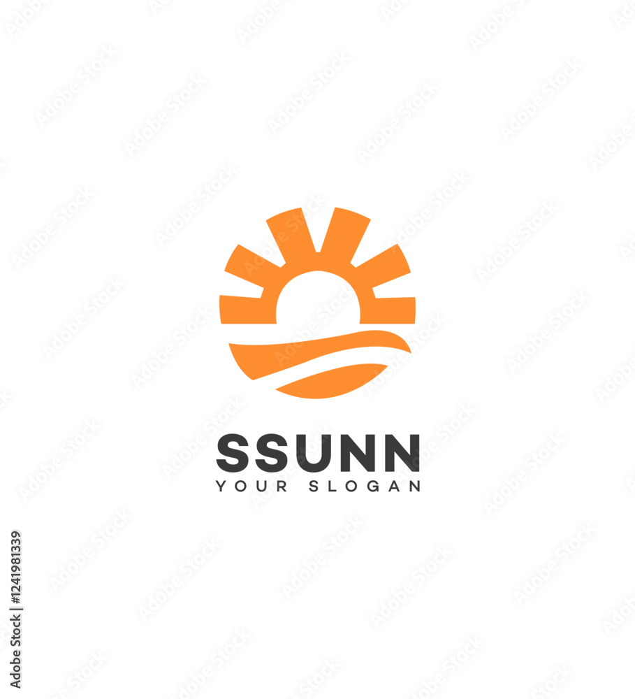 Fototapeta premium Sun logo icon
