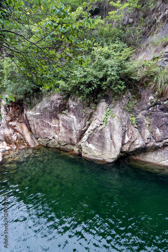 Forest and stream of Baima Grand Canyon, Heavenly Village, Lu 'an, Anhui, China photo