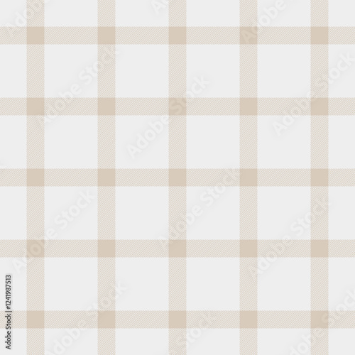 Premium vector seamless fabric, classical background plaid textile. Deluxe pattern texture check tartan in white and light colors.