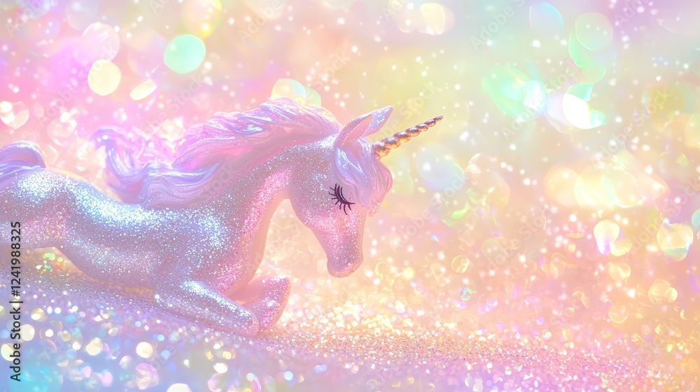 A whimsical mermaid and unicorn party scene, glowing rainbow glitter backdrop, soft pastel gradient hues, selective focus bokeh, fantasy illustration, high detail A whimsical mermaid and unicorn party scene, glowing rainbow glitter backdrop, soft pastel gradient hues, selective focus bokeh, fantasy illustration, high detail