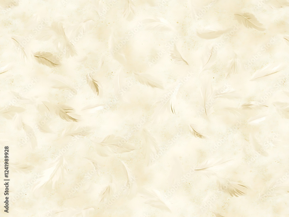 Obraz premium Graceful Feather Silhouettes on a Light Background