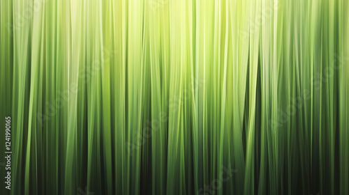 Abstract green vertical grass blades with soft focus creating a natural and soothing background with vibrant shades of green  

