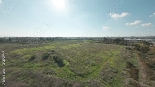 Wallpaper Mural Aerial video over a natural area near Al Rawda Mosque Israel Torontodigital.ca
