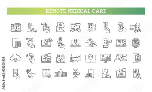 Remote medical care. Digital healthcare and telemedicine