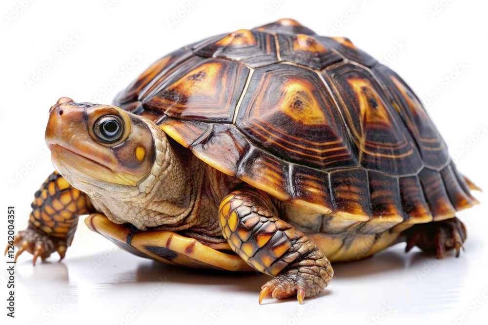 Clear View of Coahuilan Box Turtle on Standard Scale. Generative AI Clear View of Coahuilan Box Turtle on Standard Scale. Generative AI
