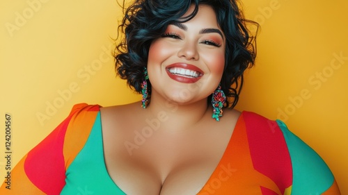 Portrait of a cheerful woma...