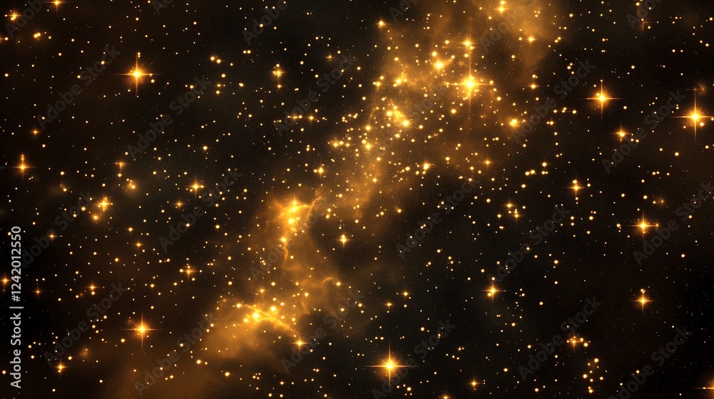 custom made wallpaper toronto digitalA stunning depiction of a star-filled galaxy with glowing celestial bodies.