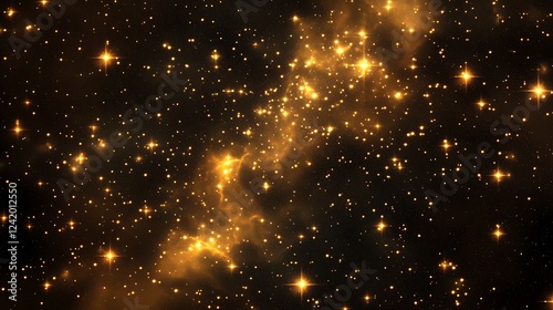 Wallpaper Mural A stunning depiction of a star-filled galaxy with glowing celestial bodies. Torontodigital.ca