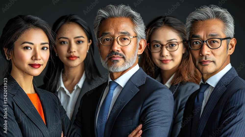 A diverse group of Csuite professionals in business attire, showcasing unity and strength in leadership roles. A diverse group of Csuite professionals in business attire, showcasing unity and strength in leadership roles.