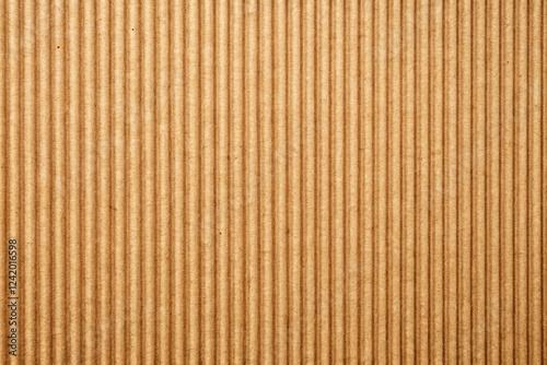 Fluted cardboard texture background, close-up view, packaging design