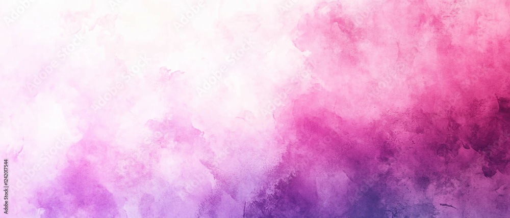 Obraz premium Abstract Watercolor Background in Pink and Purple Hues
