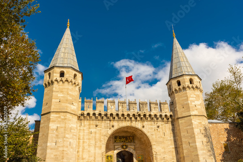 Photography Fortress gate of the Topkapi Palace,  Istanbul, Turkey