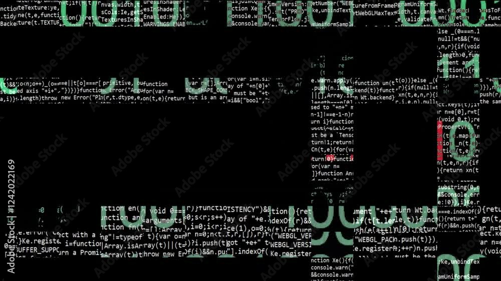 Registration text on the screen data glitch Registration text on the screen data glitch